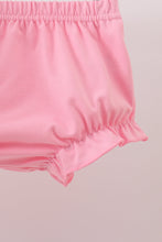 Load image into Gallery viewer, Pink santa claus embroidery ruffle bloomer set
