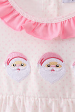 Load image into Gallery viewer, Pink santa claus embroidery ruffle pants set
