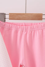 Load image into Gallery viewer, Pink santa claus embroidery ruffle pants set
