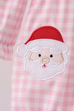 Load image into Gallery viewer, Pink santa claus applique ruffle bubble
