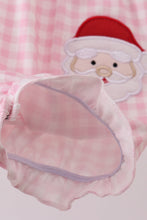 Load image into Gallery viewer, Pink santa claus applique ruffle bubble

