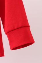 Load image into Gallery viewer, Red santa claus applique top

