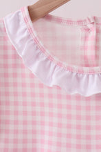 Load image into Gallery viewer, Red santa claus applique ruffle pants set
