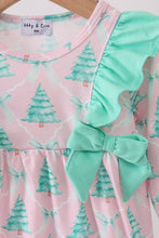 Load image into Gallery viewer, Pink christmas tree ruffle bubble
