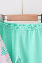 Load image into Gallery viewer, Pink christmas tree ruffle pants set
