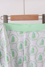 Load image into Gallery viewer, Green christmas tree bamboo pajama set
