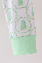 Load image into Gallery viewer, Green christmas tree bamboo pajama set
