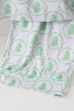 Load image into Gallery viewer, Green christmas tree bamboo dad pajama set
