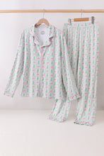 Load image into Gallery viewer, Green christmas tree mom pajama set

