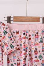 Load image into Gallery viewer, Nutcracker print bamboo ruffle pants set
