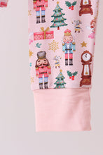 Load image into Gallery viewer, Nutcracker print bamboo ruffle pants set

