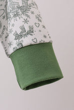 Load image into Gallery viewer, Green christmas tree print romper
