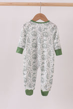 Load image into Gallery viewer, Green christmas tree print romper
