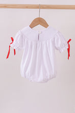 Load image into Gallery viewer, White santa claus smocked bubble
