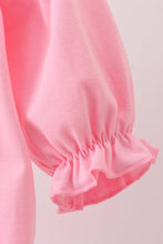 Load image into Gallery viewer, Pink christmas tree smocked bubble
