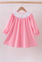 Load image into Gallery viewer, Pink christmas tree smocked ruffle dress
