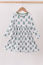 Load image into Gallery viewer, Green christmas tree bamboo dress
