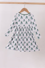 Load image into Gallery viewer, Green christmas tree bamboo dress
