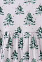Load image into Gallery viewer, Green christmas tree bamboo dress
