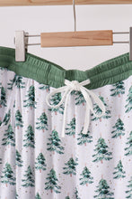Load image into Gallery viewer, Green christmas tree bamboo mom&amp;me pajama set
