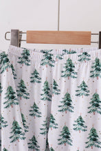 Load image into Gallery viewer, Green christmas tree bamboo mom&amp;me pajama set
