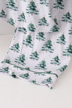 Load image into Gallery viewer, Green christmas tree bamboo mom&amp;me pajama set
