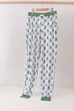 Load image into Gallery viewer, Green christmas tree bamboo mom pants
