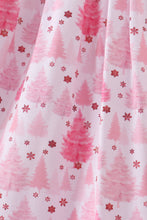 Load image into Gallery viewer, Pink christmas tree bamboo dress
