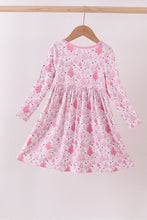 Load image into Gallery viewer, Pink christmas tree bamboo dress

