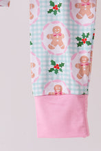 Load image into Gallery viewer, Pink christmas tree bamboo pajama set
