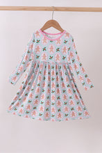 Load image into Gallery viewer, Pink christmas tree bamboo dress
