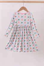 Load image into Gallery viewer, Pink christmas tree bamboo dress
