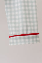 Load image into Gallery viewer, Sage gingham pajama set
