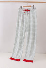Load image into Gallery viewer, Sage gingham mom pajama pants

