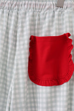 Load image into Gallery viewer, Sage gingham mom pajama pants
