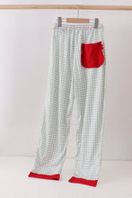 Load image into Gallery viewer, Sage gingham mom pajama pants
