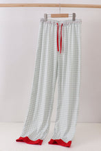 Load image into Gallery viewer, Sage gingham dad pajama pants
