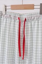Load image into Gallery viewer, Sage gingham dad pajama pants
