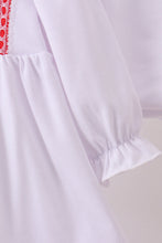 Load image into Gallery viewer, White holly embroidery bloomer set
