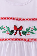 Load image into Gallery viewer, White holly embroidery dress
