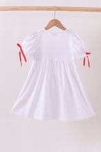 Load image into Gallery viewer, White holly embroidery dress
