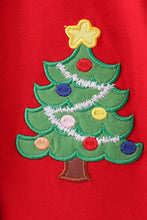 Load image into Gallery viewer, Red christmas tree applique bloomer set

