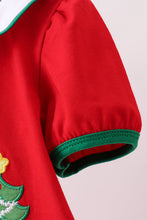 Load image into Gallery viewer, Red christmas tree applique bloomer set
