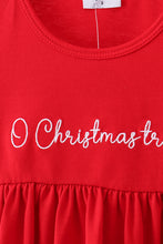 Load image into Gallery viewer, Red christmas tree applique pants set
