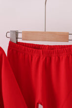 Load image into Gallery viewer, Red christmas tree applique pants set
