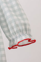 Load image into Gallery viewer, Sage gingham ribbon bow bubble
