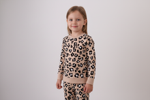 Load image into Gallery viewer, Brown leopard bamboo pajama set
