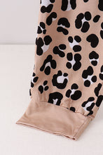 Load image into Gallery viewer, Brown leopard bamboo mom pajama pants
