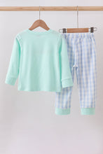 Load image into Gallery viewer, Green vehicle embroidery pants set

