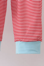 Load image into Gallery viewer, Blue vehicle emboridery pants set
